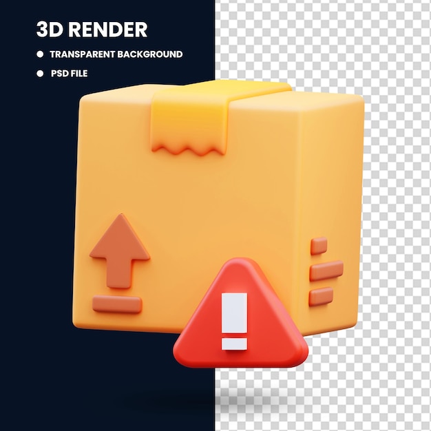 Problemy Z Wysyłką, Ilustracja Renderowania 3d