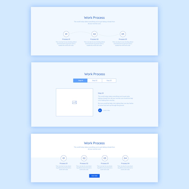 PSD process web template