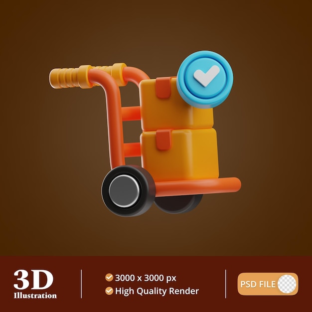 Procurement management illustration 3d