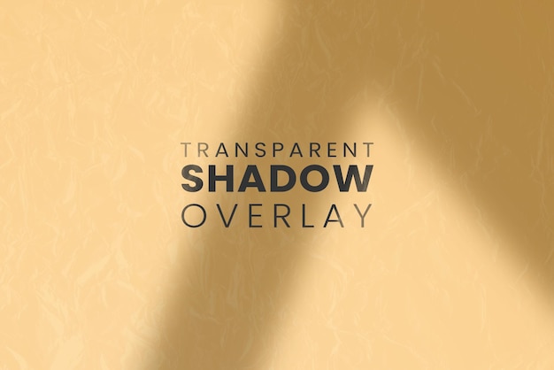 Producing window shadows with a seethrough overlay template