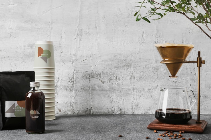 PSD product backdrop mockup loft coffee shop interior design psd