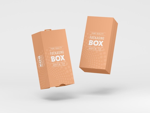 Product box with sleeve mockup