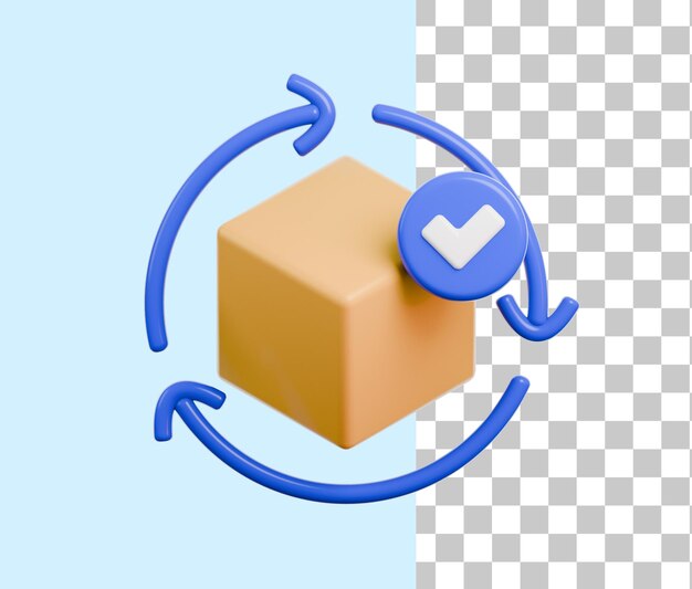 제품 검사 3D 아이콘