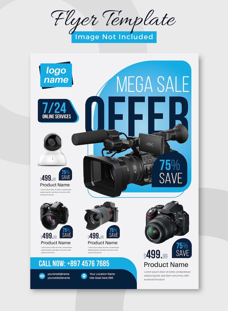 PSD product discount flyer