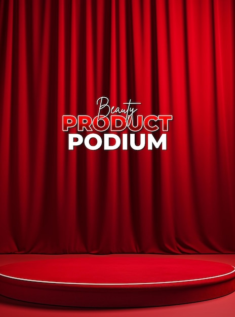 Product display 3d podium background for poster design