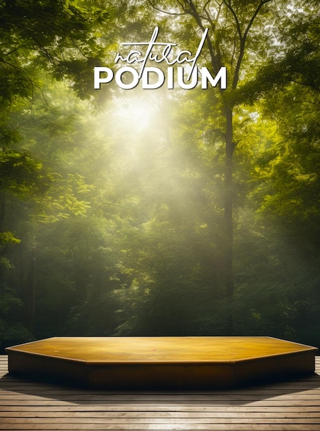 PSD product display 3d podium background for poster design