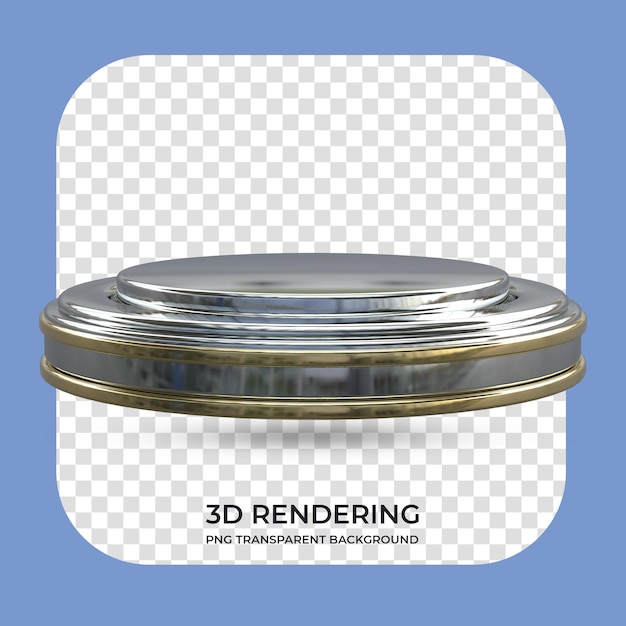 PSD product display podium 3d rendering transparent background