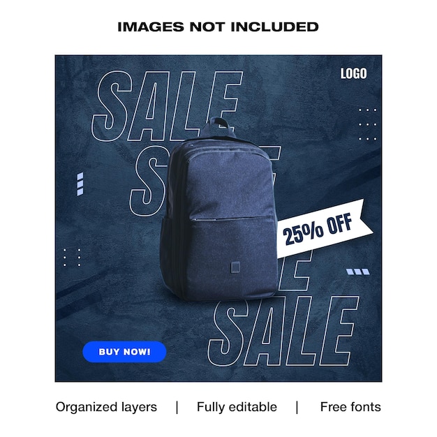 Product offer social media instagram post template design