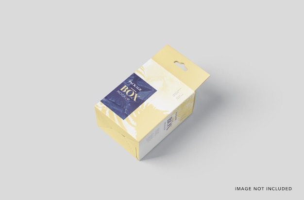 Product packaging box mockup