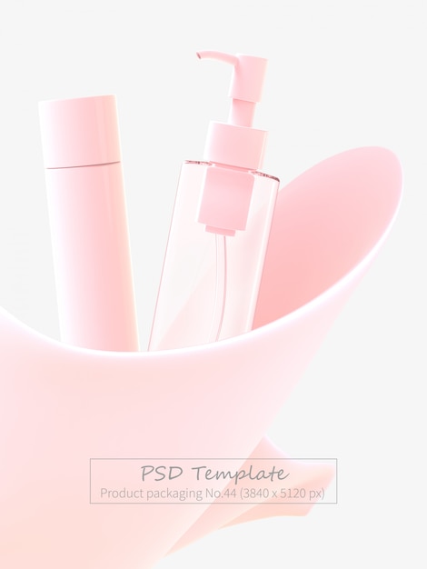 PSD 製品パッケージのpsdテンプレート