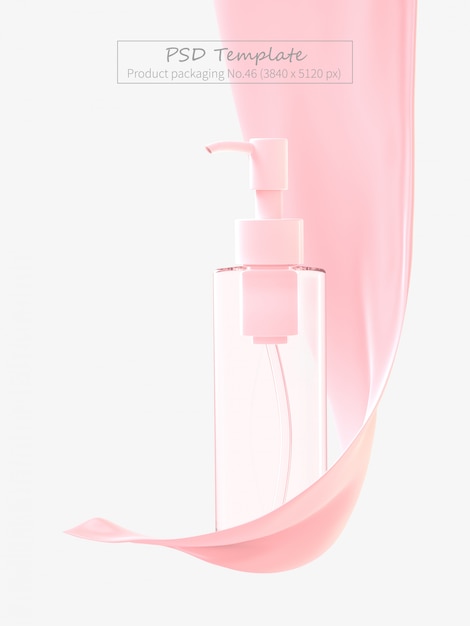 Product packaging PSD template