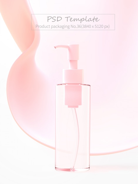 Product packaging PSD template