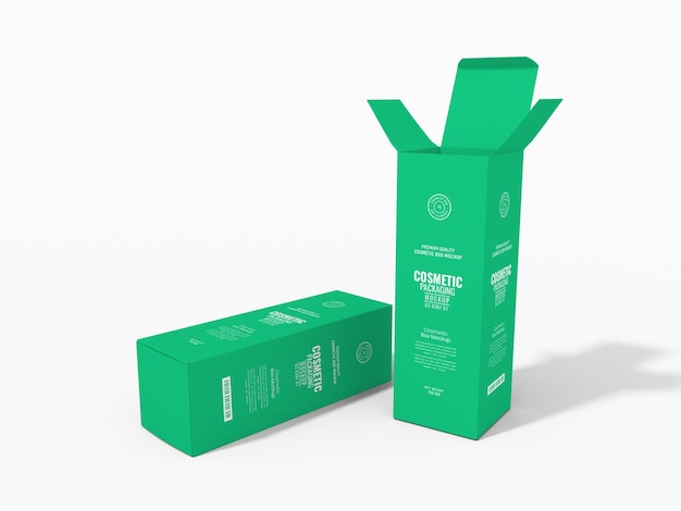 Product paper box branding mockup