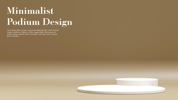 Product podium banner with editable text
