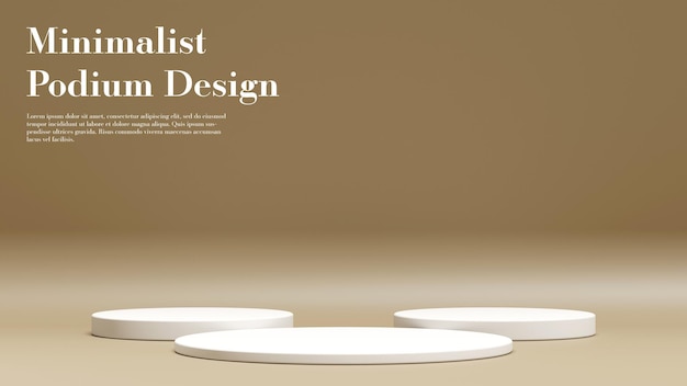 Product podium banner with editable text