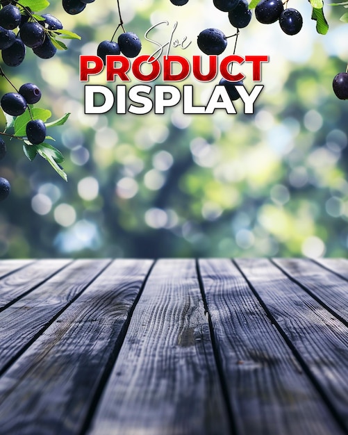 Product promotional poster background with sloe