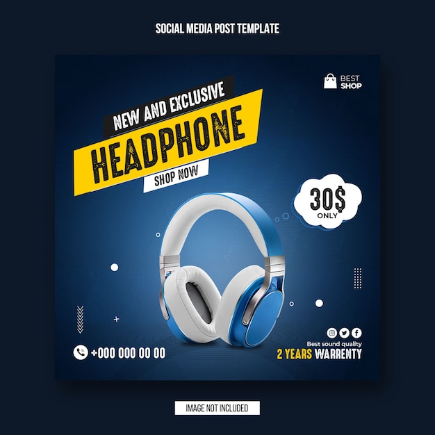 PSD product sale social media banner and instagram post template