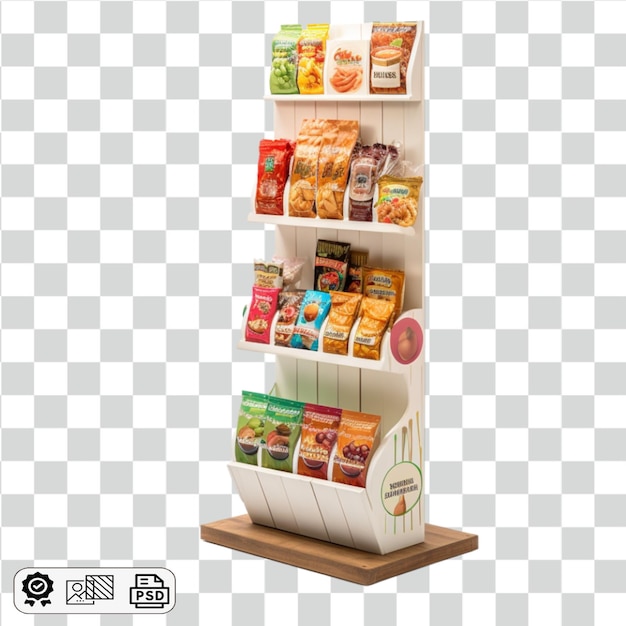 PSD product shelves transparent background