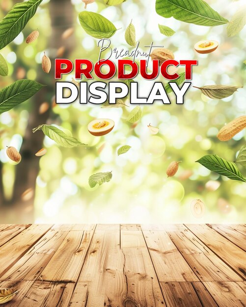 Product showcase template background for breadnut