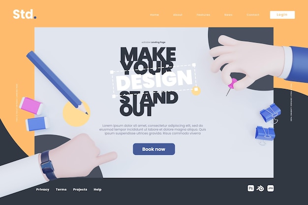 PSD productivity boost class landing page