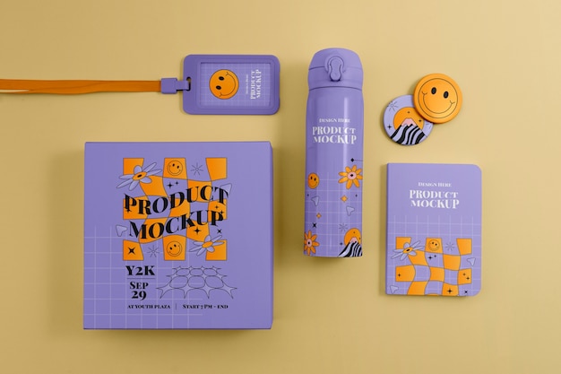 Products presentation mockup design