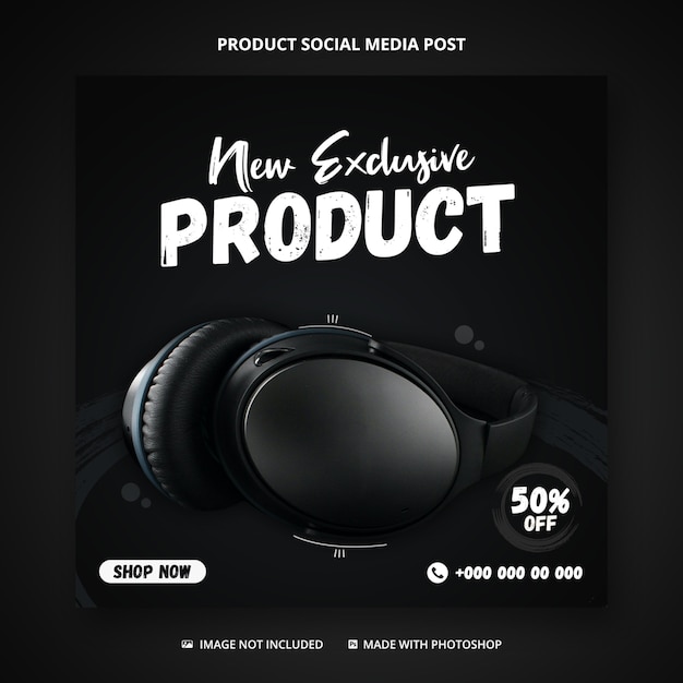 PSD productverkoop social media post, facebook postsjabloon