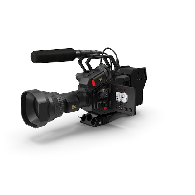 Professional Black Video Camera for Broadcast and Filming