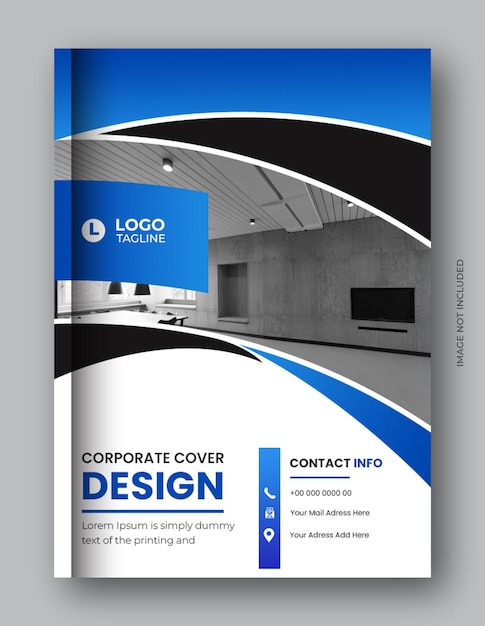 PSD professional brochure and book cover design annual report template