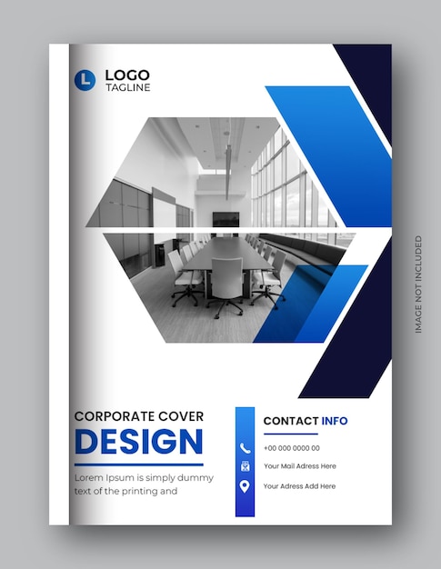 PSD professional brochure and book cover design annual report template