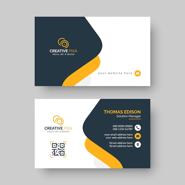 PSD professional business card design template