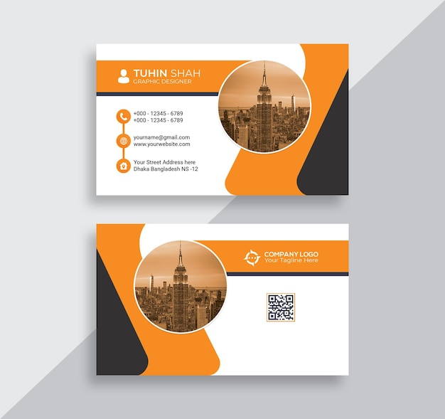 Professional business card design template