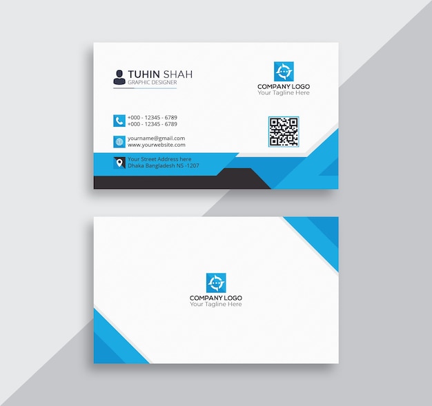 PSD professional business card design template