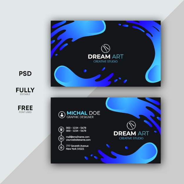 PSD professional business card design