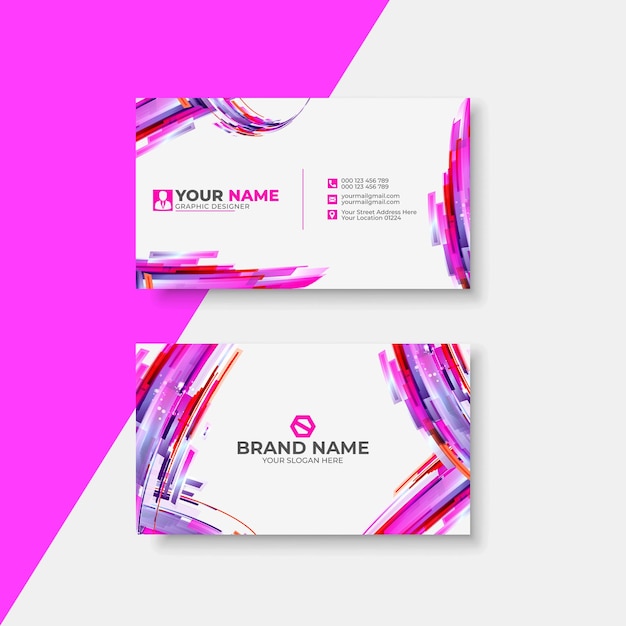 Professional business card elegant business card design template