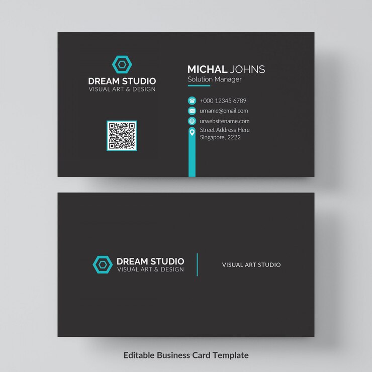 PSD professional business card mockup