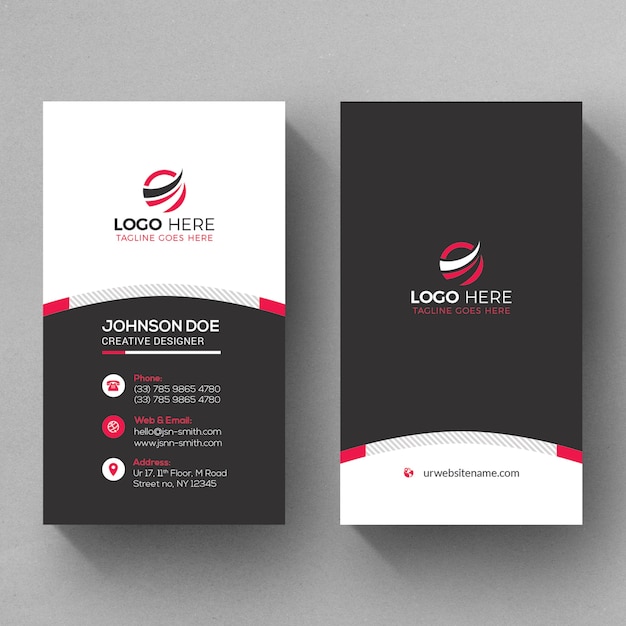 PSD professional business card mockup