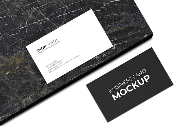 Professional business card mockup