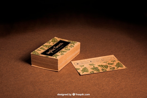 Professional business card mockup