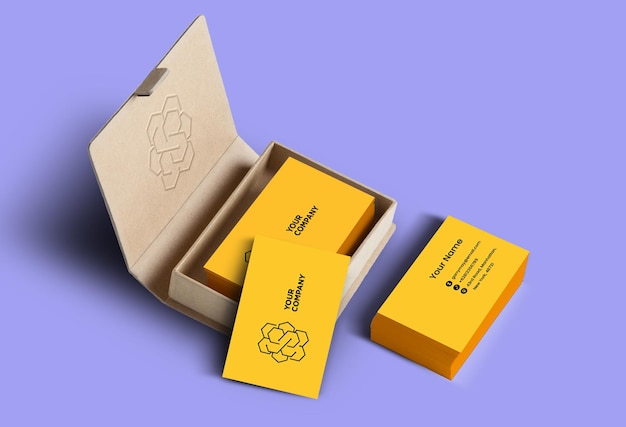 Professional business card mockup