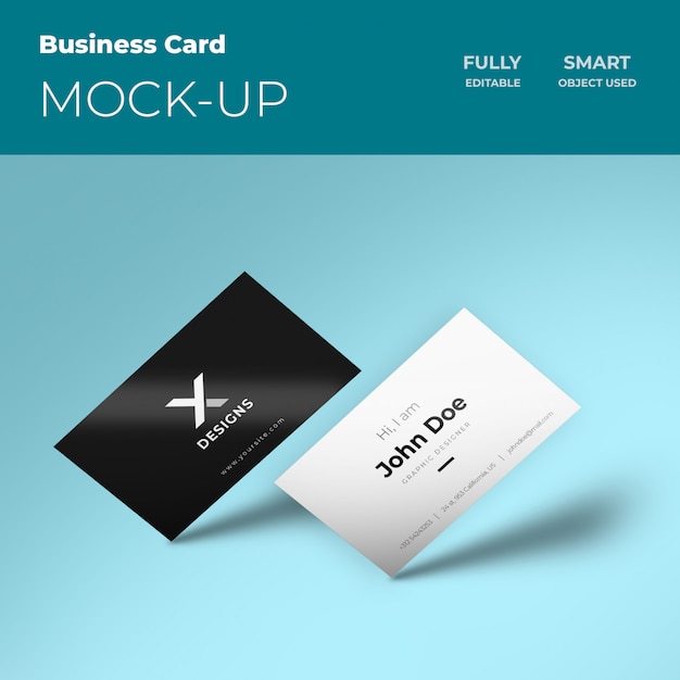 PSD professional business card mockup