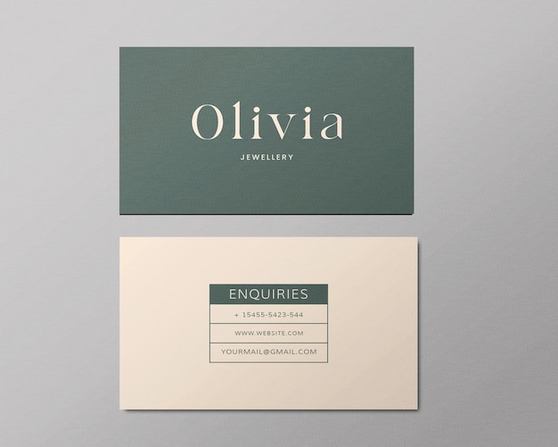 PSD professional business card template design