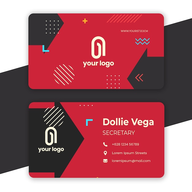 Professional business card template