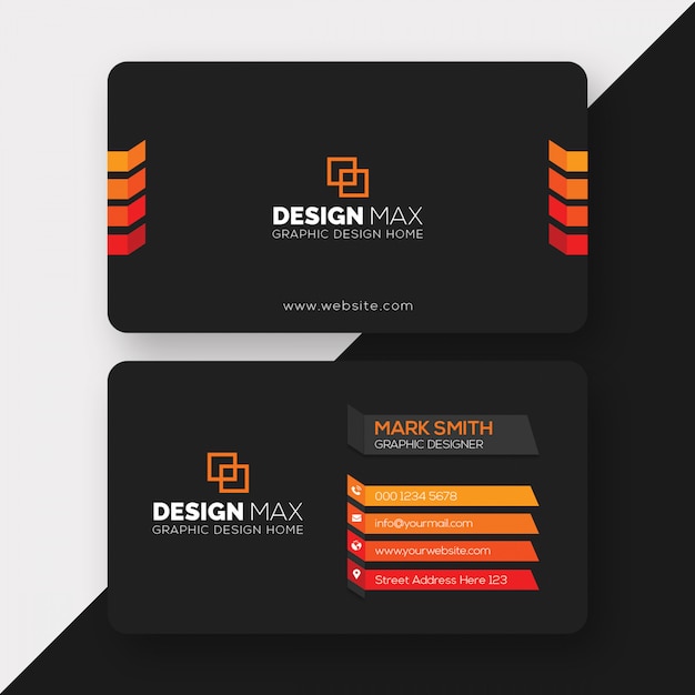 Professional business card template