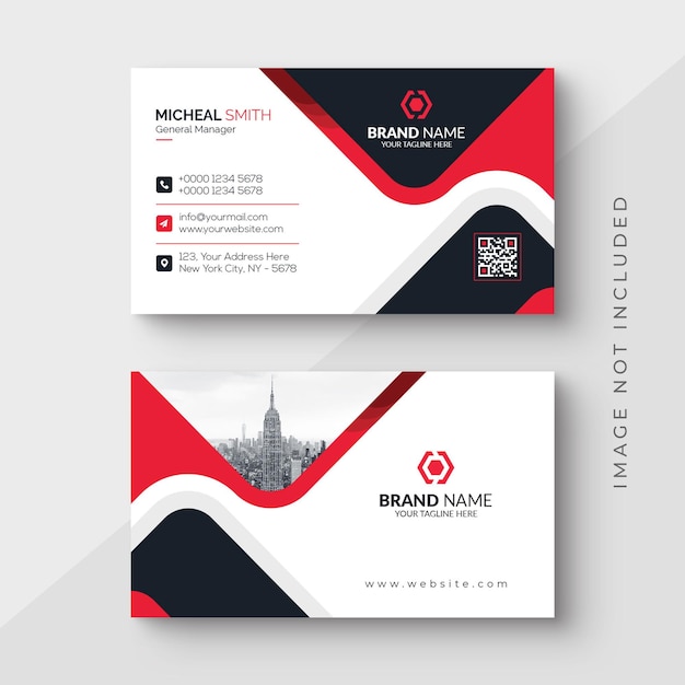 Professional business card template