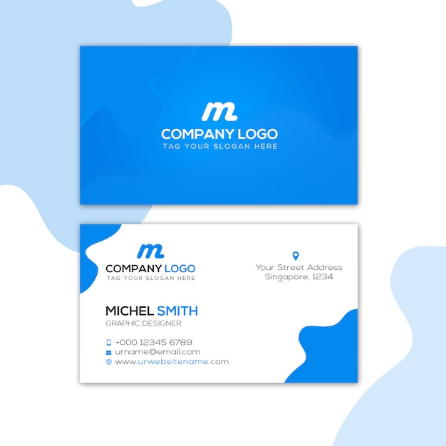 PSD professional business card template