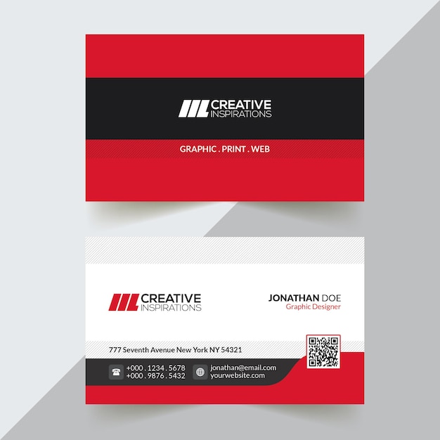 Professional business card template