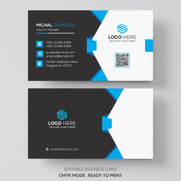 PSD professional business card