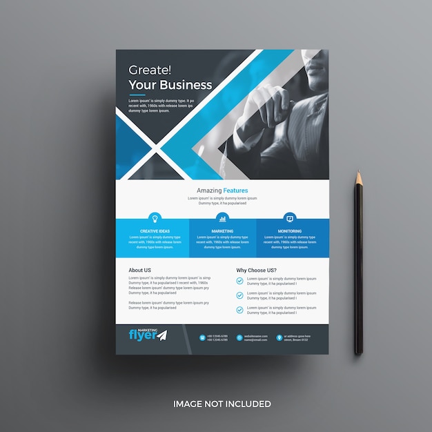 PSD professional business flyer template