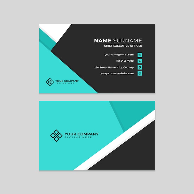 PSD professional clean business card template