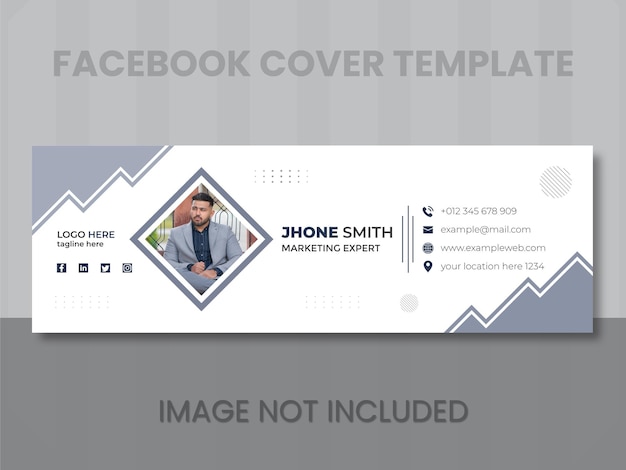 professional corporate modern creative business email signature or Facebook cover poster templates